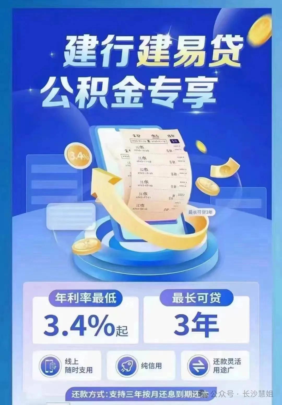 长沙公积金信用贷款哪个银行好办？