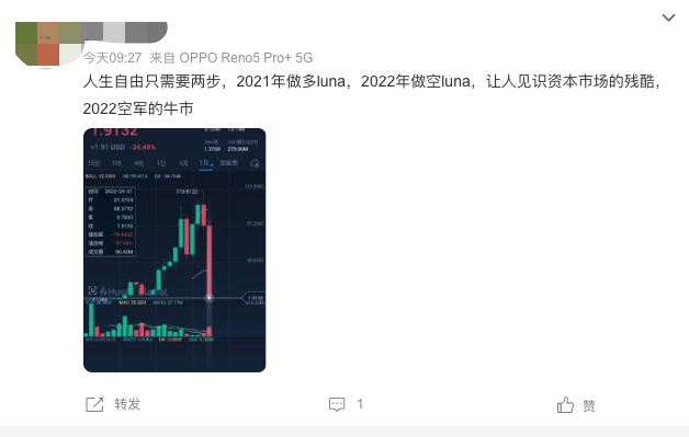 LUNA暴跌(luna暴跌是否会从根本上影响区块链的价值)